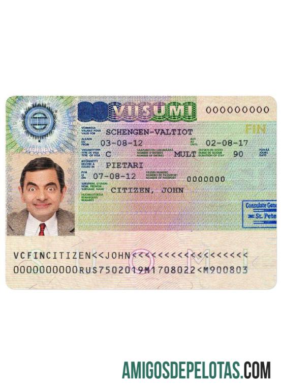 Visto Schengen para FINLÂNDIA baixar para verificação